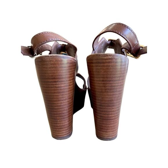 Tory Burch Florian High Wedge Sandal Size 7 - Picture 14 of 15